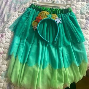 Hanna Andersson little mermaid skirt and headband
